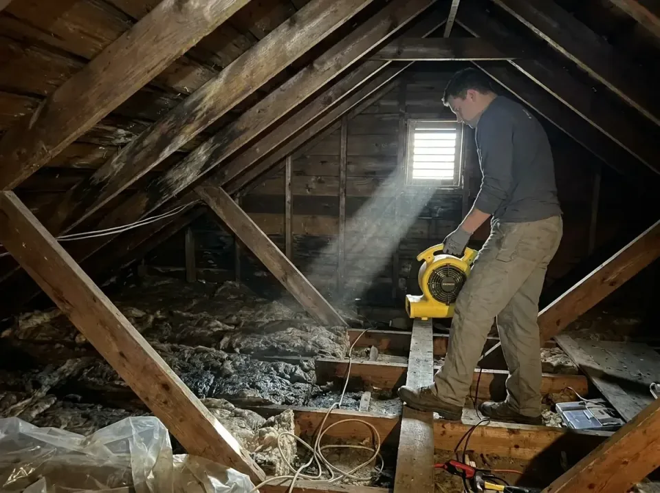 attic-water-damage-drying-proc-007 — frequently asked questions, Emergency Water Extraction & 24/7 Flood Response in Richton…